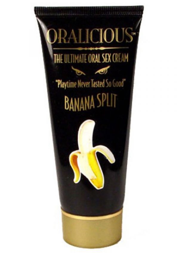 Oralicious Ultimate Oral Sex Cream 2 Ounce Banana Split