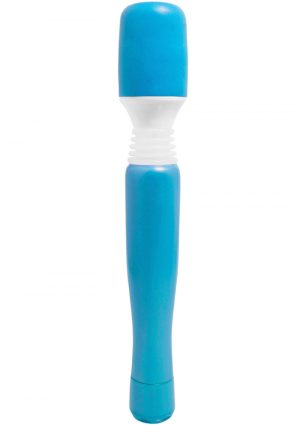 Mini Wananchi Silicone Massager Waterproof  8.25 Inch Blue