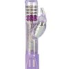 Thrusting Jack Rabbit Dual Vibe Waterproof 4.75 Inch Purple