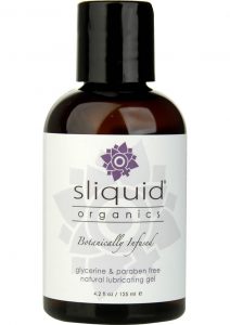 Sliquid Organics Botanically Infused Water Based Gel Lubricant 4.2 Ounce