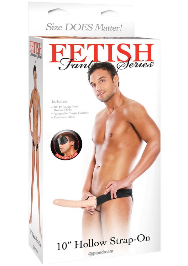 Fetish Fantasy Series Hollow Strap On Flesh 10 Inch