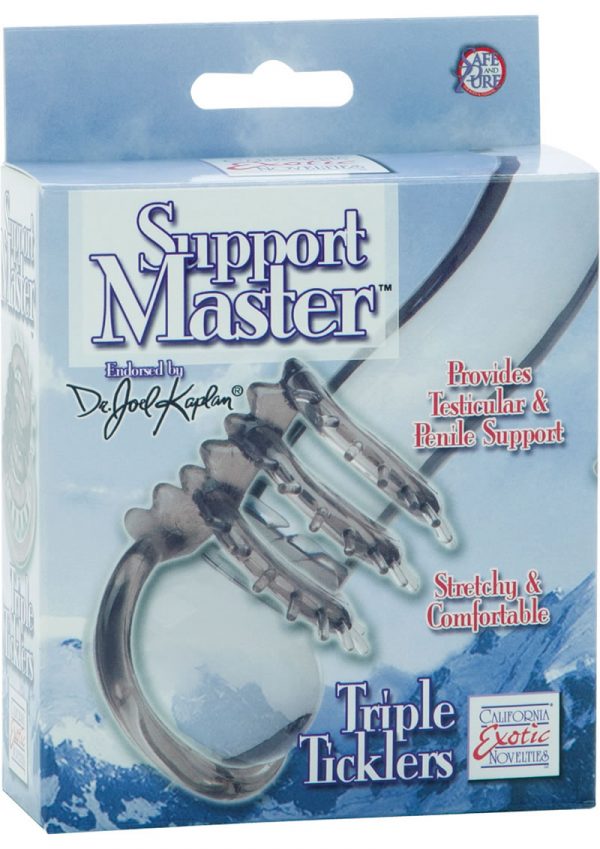 Dr Joel Kaplan Support Master Triple Ticklers Cock Ring Smoke