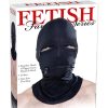 Fetish Fantasy Series Zipper Face Spandex Hood Black One Size