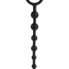 Booty Call X-10 Silicone Anal Beads Black 8 Inch