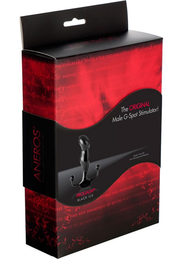 Progasm Black Ice Male G-Spot Stimulator Black