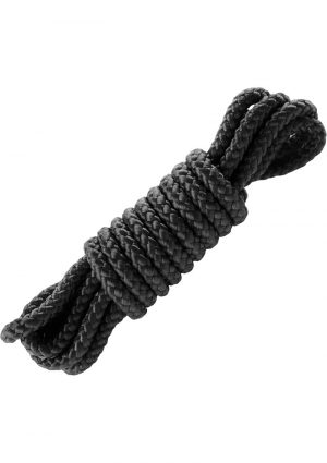 Fetish Fantasy Mini Silk Rope Black 6 Feet