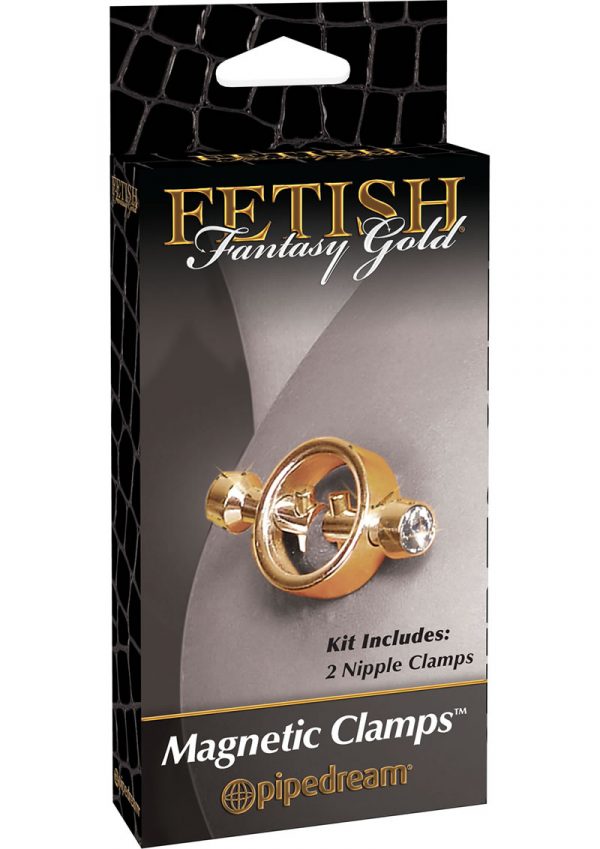 Fetish Fantasy Gold Magnetic Nipple Clamps Gold