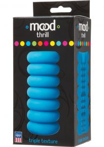 Mood Thrill Triple Texture Masturbator Blue