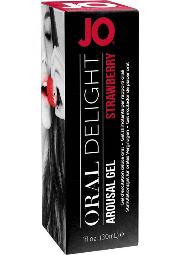 Jo Oral Delight Flavored Arousal Gel Strawberry 1 Ounce