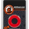 Sprocket Cockring Red 2.8 Inch