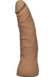 Vac U Lock UR3 Thin Realistic Cock Attachment Brown 7.5 Inch