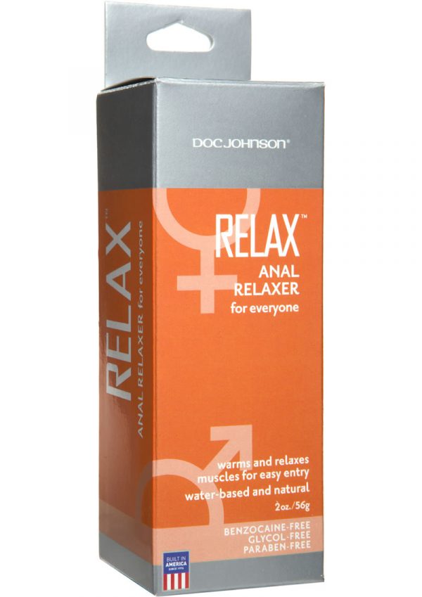 Relax Anal Relaxer For Everyone Waterbased Lubricant 2 Ounce