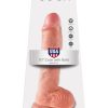 King Cock Realistic Dildo With Balls Flesh 10 Inch