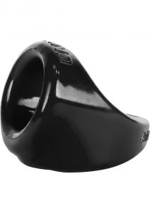 Atomic Jock Unit X Stretch Cockring With Ball Stretcher Black 3 Inch