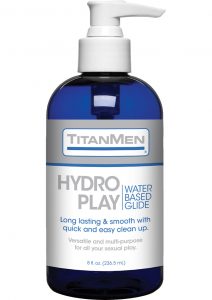 TitanMen Hydro Play Water Based Lubricant Glide 8 Ounce Pump