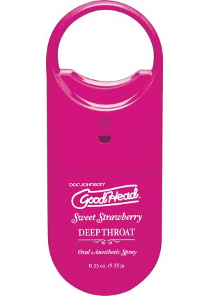 Goodhead Deep Throat To Go Oral Anesthetic Spray Strawberry .33 Ounce