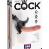 King Cock Strap On Harness With Dildo Flesh 9 Inch