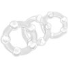 Stay Hard Beaded Cockrings Clear 3 Each Per Set