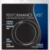 Performance VS1 Silicone Cockrings Black 3 Each Per Pack Black