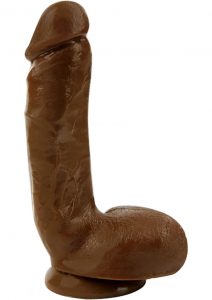 Au Naturel Jerome Realistic Dildo Waterproof Brown 8.75 Inch