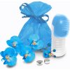 Fuzu Fingertip Massager Silicone Waterproof Neon Blue