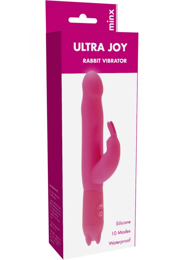 Minx Ultra Joy Silicone Rabbit Vibrator Waterproof Pink