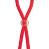 Ram Squeezer Cock Ring Adjustable Red