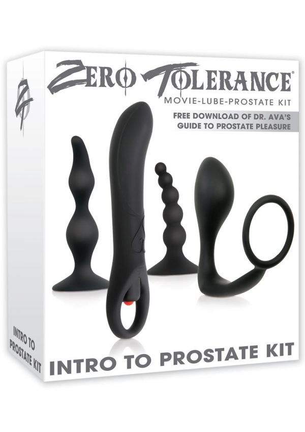 Zero Tolerance Intro To Prostate Kit With Movie And Lube Black