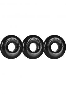 Ringer Donut Cockring 3 Pack Black