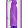 Luxe Purity Silicone Vibrating Dong Waterproof Purple 7.5 Inch
