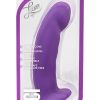 Luxe Cici Silicone Dildo Splashproof Purple 6.5 Inch