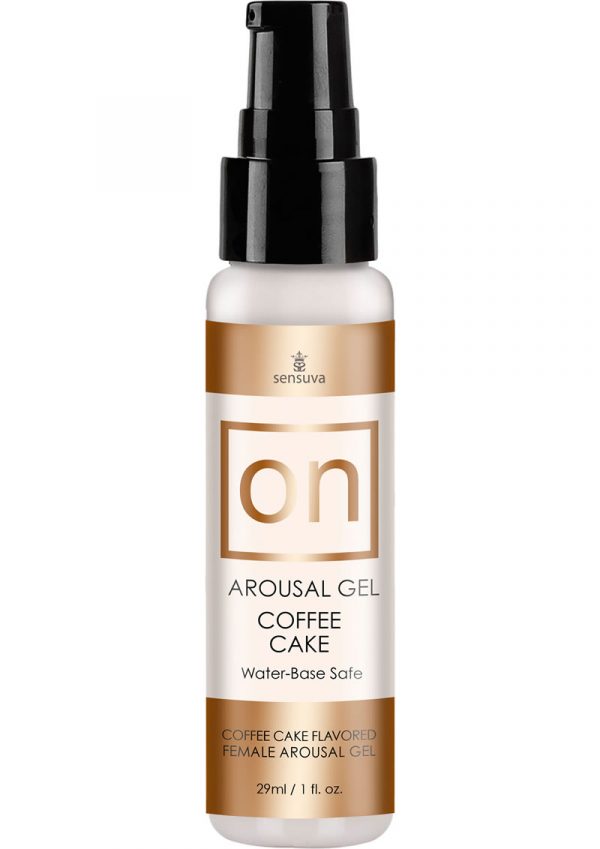 On Arousal Gel Water-Base Coffee Cake Flavored 1 Ounce