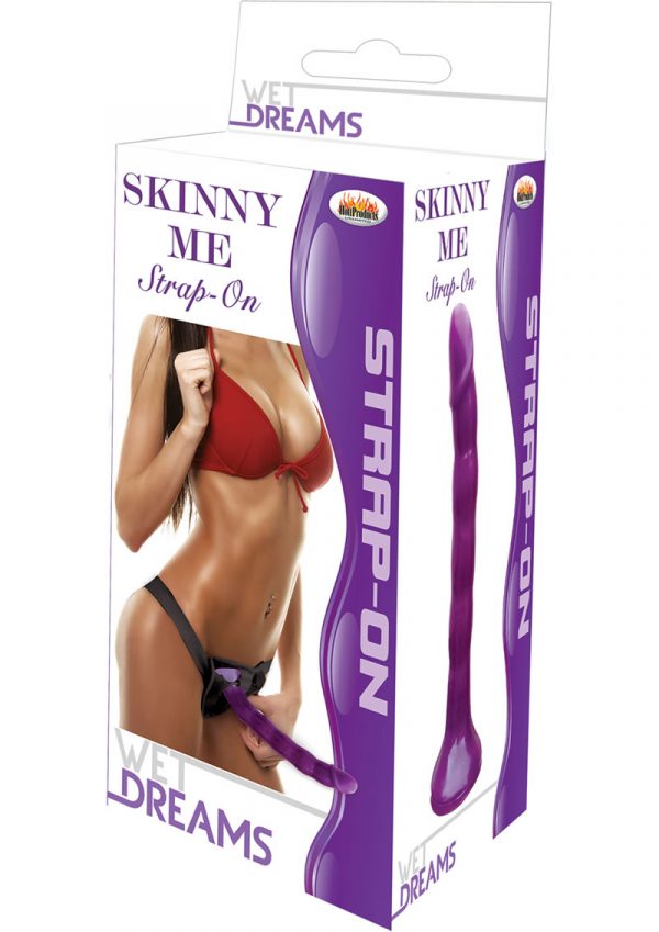 Wet Dreams Skinny My Strap On Purple 7 Inch