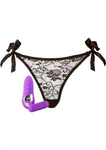 Pleasure Panty Wireless Remote Control Silicone USB Rechargeable Bullet Waterproof Purple