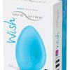 We-Vibe Wish Silicone Rechargeable Vibrator USB App Ready Waterproof Blue