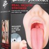 Zero Tolerance Real Mouth Stroker DVD Masturbator Lube Kit Flesh