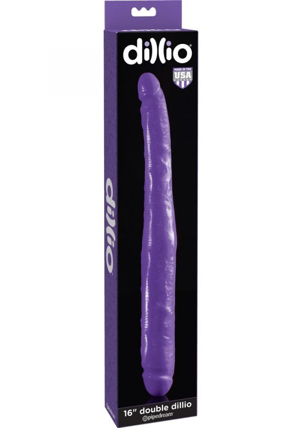 Dillio Double Dillio Dong Purple 16 Inches