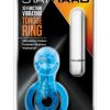 Stay Hard 10 Function Vibrating Tongue Cock Ring Waterproof Blue