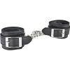 Lux Fetish Unisex Leatherette Cuffs Adjustable Black