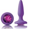 Glams Mini Silicone Anal Plug - Purple Gem