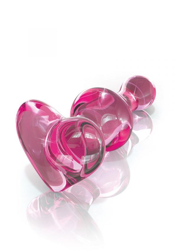 Icicles No 75 Glass Anal Plug Pink 3.1 Inch