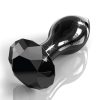 Icicles No 78 Glass Anal Plug Black 2.9 Inch