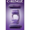 Fantasy C-Ringz Duo-Vibrating Super Ring With Clitoral Stimulation Waterproof Purple