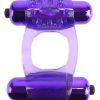 Fantasy C-Ringz Duo-Vibrating Super Ring With Clitoral Stimulation Waterproof Purple