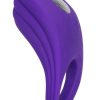 Silicone Rechargeable Passion Enhancer Cockring Waterproof Purple