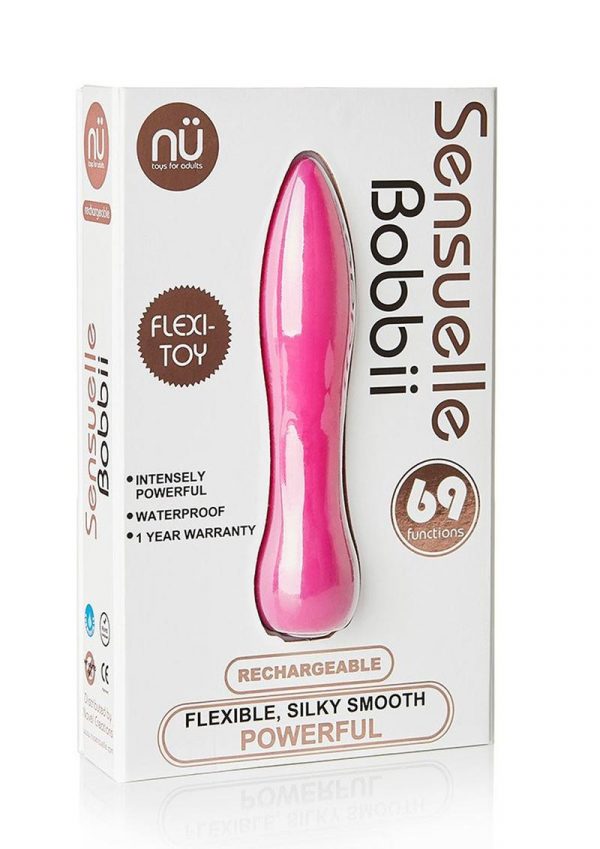 Bobbii Flexible Silicone 69 Function USB Rechargeable Bullet Massager Waterproof Magenta