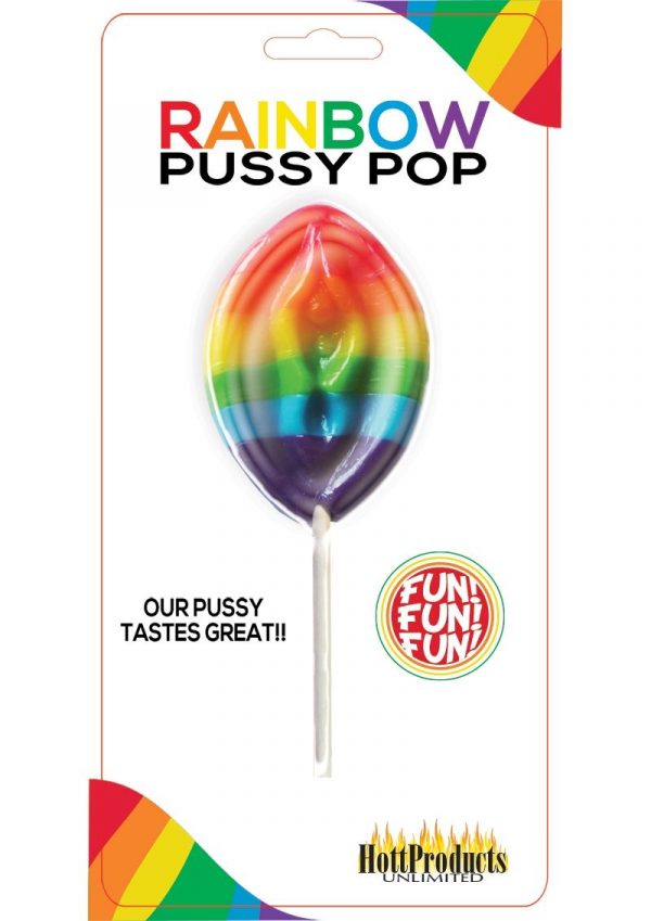 Rainbow Pussy Pops Candy Fruity Flavor