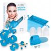 Fuzu Silicone Fingertip Massager With Textured Tips Blue