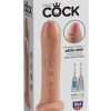 King Cock Uncut Cock Dildo 7 Inch Beige