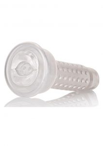 Optimum Series Stroker Pump Sleeve Textured Mouth Clear 6.25 Inch